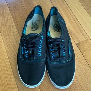 VANS Low top, black with blue accents